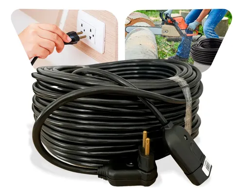 Extensao Eletrica 20 M Reforçada Profissional 10/20a Preto