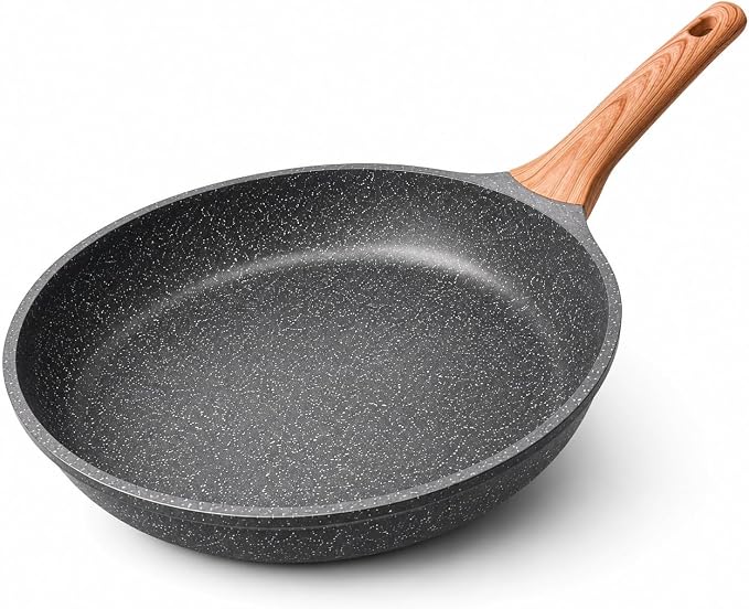 Frigideira Antiaderente Grande 24cm Cerâmica Fogao Indução Elétrico e Gás Não Gruda Menos Óleo Cozimento Rápido Fácil Limpeza Alta Durabilidade Premium