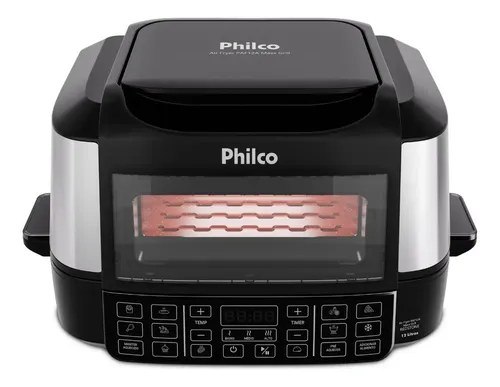 Fritadeira Air Fryer Philco Paf12a Preto Com Acabamento Em Inox