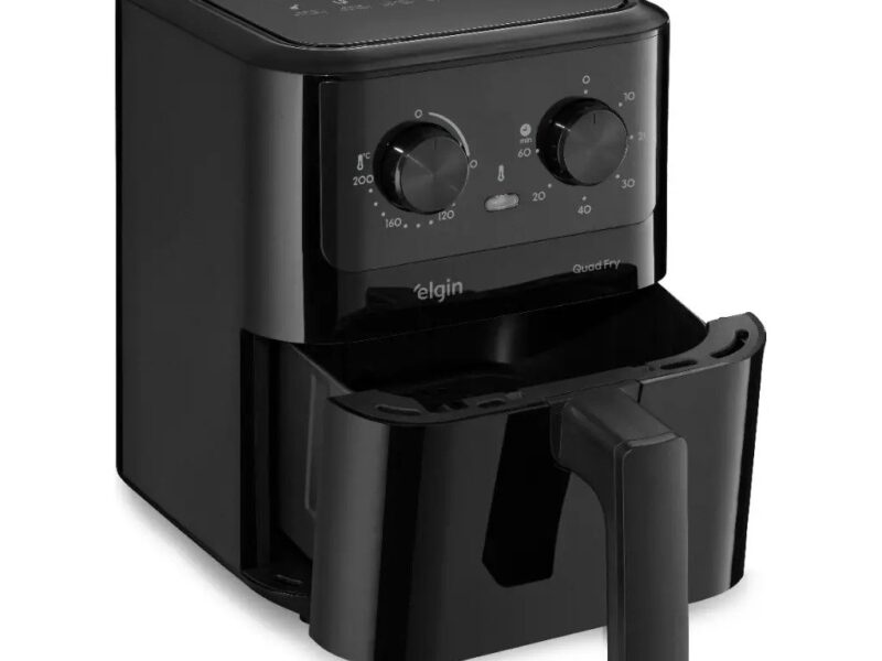 Fritadeira Elétrica Air Fryer Quad Fry 4,2 L,1400w Preto Elgin