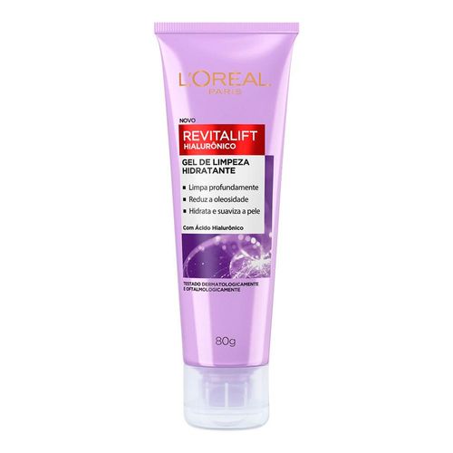 Gel de Limpeza Anti-idade L Oréal Paris Revitalift Hialurônico 80g