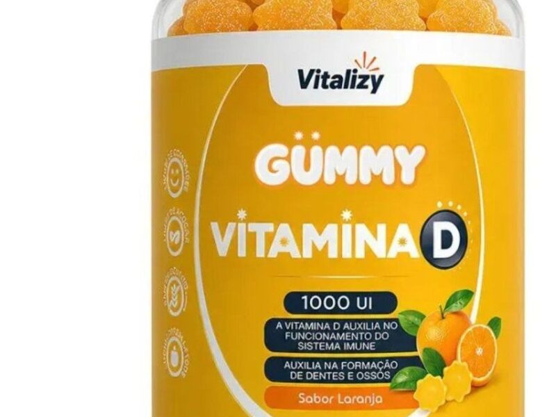 Gummy Vitamina D 1000ui 30 Gomas Laranja Vitalizy