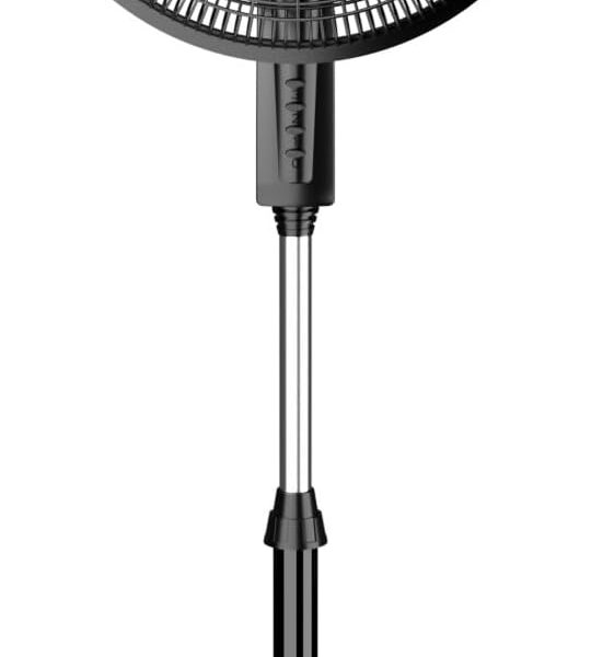HEPTA WORLD Ventilador de Coluna, Resfriamento, Silencioso, Design Slim para Casa Escritório (PRETO, 110V, 101)