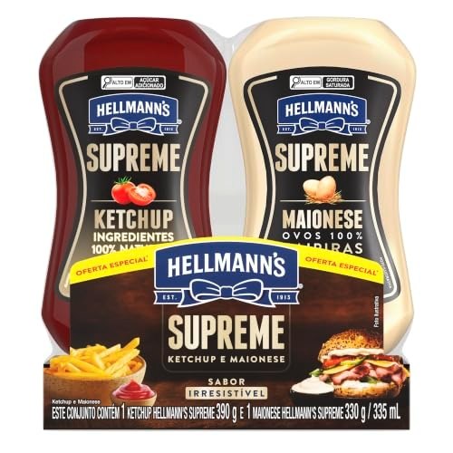Hellmann’s Supreme Kit Ketchup 390g + Maionese 330g