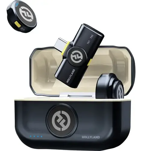 Hollyland Lark M2 Microfone S/ Fio P/ iPhone 15/16/17 E Android USB-C