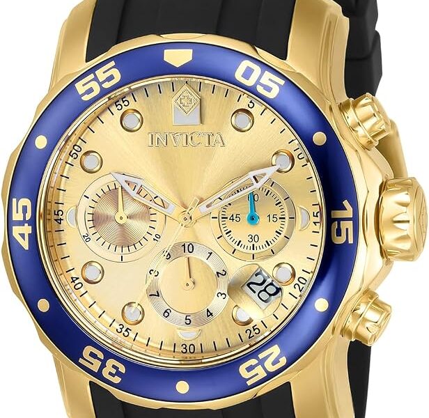 Invicta Relógio masculino Pro Diver com mostrador analógico de quartzo suíço