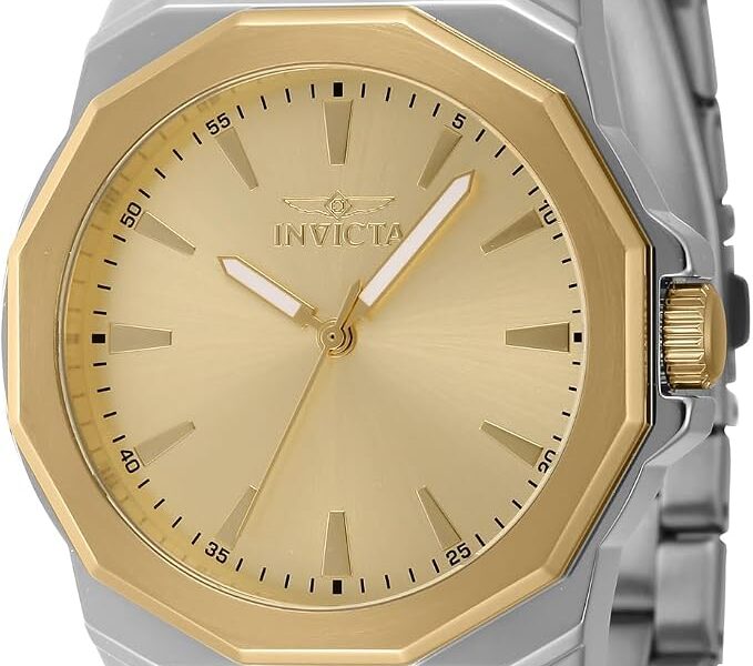 Invicta Relógio masculino Speedway 42 mm de quartzo em aço inoxidável, dois tons (modelo: 46835), Dois tons, Tendência na Link por R$ 238,12