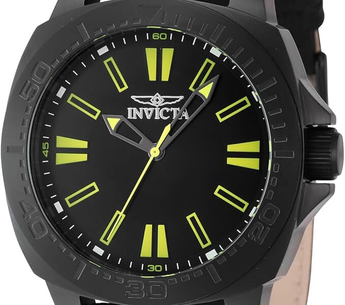 Invicta Relógio masculino Speedway 46 mm aço inoxidável, nylon quartzo, preto (modelo: 46308), Preto, Tendência na Link por R$ 264,51