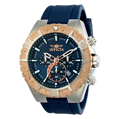Invicta Relógio masculino aviador de quartzo de aço inoxidável na Link por R$ 326,75