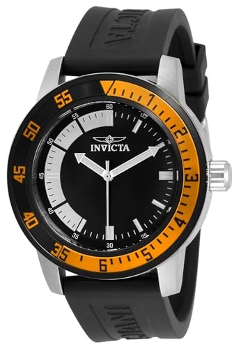 Invicta Relógio masculino de quartzo de silicone especial na Link por R$ 259,99