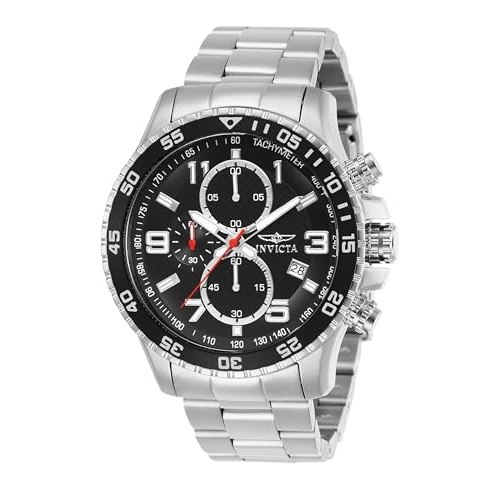 Invicta Relógio masculino de quartzo especial de aço inoxidável – 45 mm
