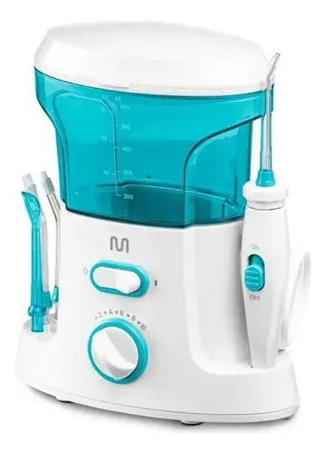 Irrigador Oral Clearpik Family 600ml Bivolt Com 5 Bicos Para Limpeza Profunda De Aparelhos Ortodônticos Implantes E Gengivas – HC037