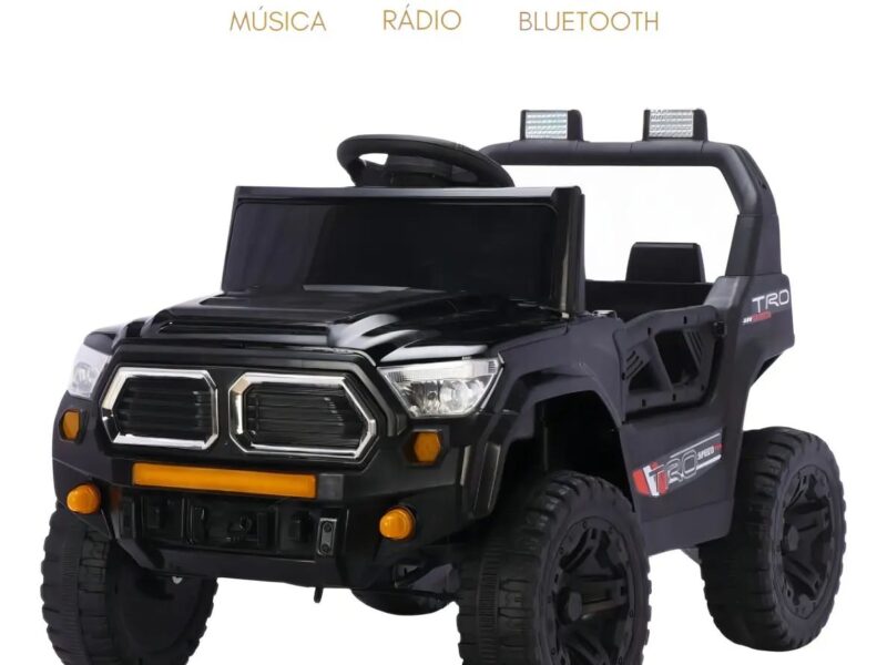 Jipe Elétrico Infantil Bang Toys Black Hawk X 12V Bivolt Com Bluetooth
