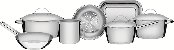 Jogo de Panelas com Fundo Triplo 7 Peça Tramontina Inox