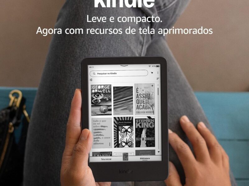 Kindle 16 GB (modelo 2024) – Leve e compacto, com tela antirreflexo, trocas de página rápidas, luz frontal ajustável e bateria de longa duração – Cor Preta