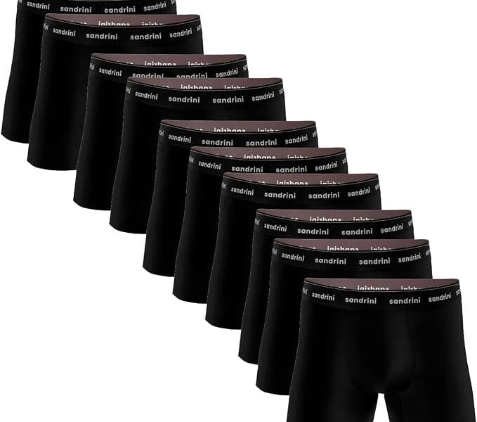 Kit 10 Cuecas Boxer Sandrini Masculinas Algodão Conforto