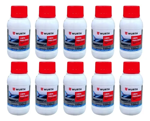 Kit 10 Limpa Para Brisa 100ml Wurth Limpador Concentrado