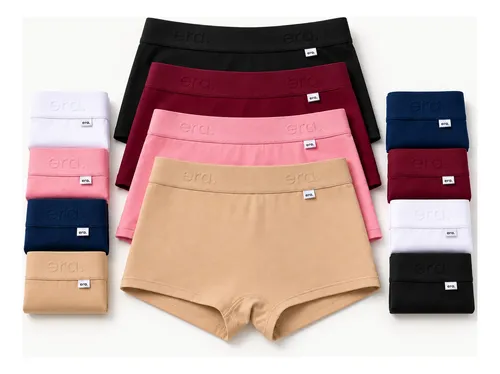 Kit 12 Calcinhas Algodão Premium Era Power Up Cueca Feminina