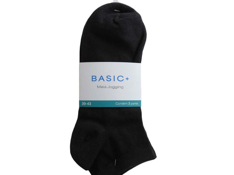 Kit 3 Pares Meia Jogg Basic+ Algodão | Americanas