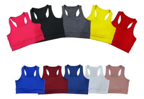 Kit 4 Top Feminino Para Malhar Nadador Corrida Casual Treino
