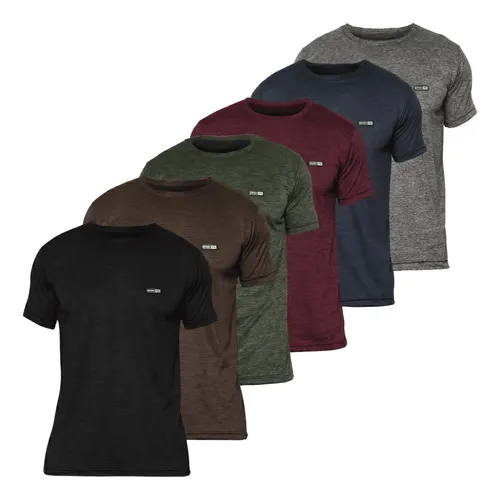 Kit 6 Camisetas Masculina Academia Dry Fit Malha Fria Treino na Meli por R$ 79,30