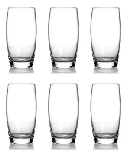 Kit 6 Copos Oca Nadir 300ml Vidro para Água e Suco