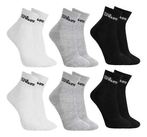 Kit 6 Pares Meias Wilson Cano Médio Masculino Adulto 38-43