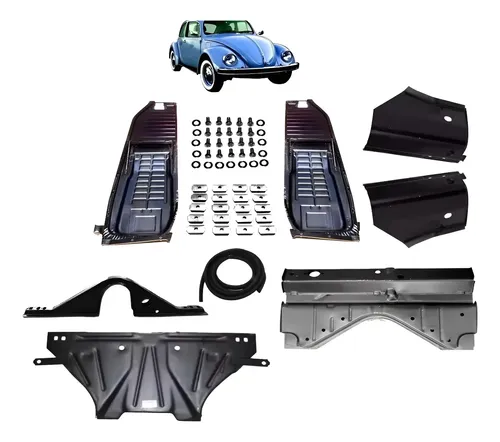 Kit Assoalho Fusca + Cangalha + Bandeja + Pécoluna + Chapeu