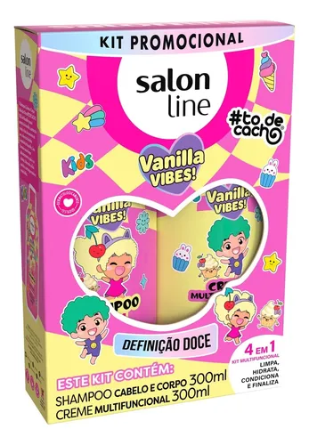 Kit Shampoo 300ml Creme Multifuncional 300ml Todecacho Kids