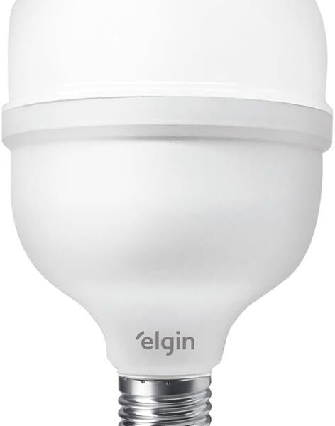 Lâmpada Super Bulbo LED T 30W 6500K Elgin Bivolt Luz Branca Fria