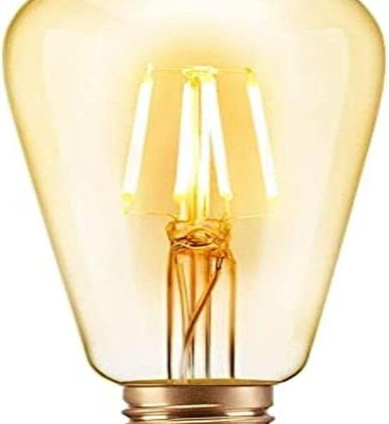 Lâmpada de Filamento LED ST64 Elgin 4W Âmbar 2.200K Bivolt