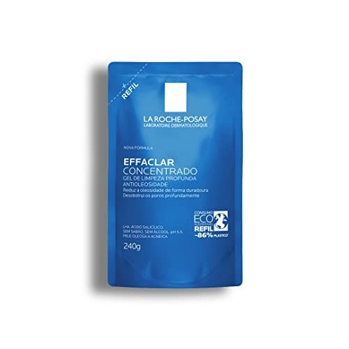 La Roche-posay Effaclar Gel Concentrado. Gel de Limpeza Facial. Limpa a Pele Profundamente Reduzindo a Oleosidade e Lesões Acneica. Limpeza Facial. Pele Oleosa. Ácido Salicílico, LHA, PCA de Zinco.