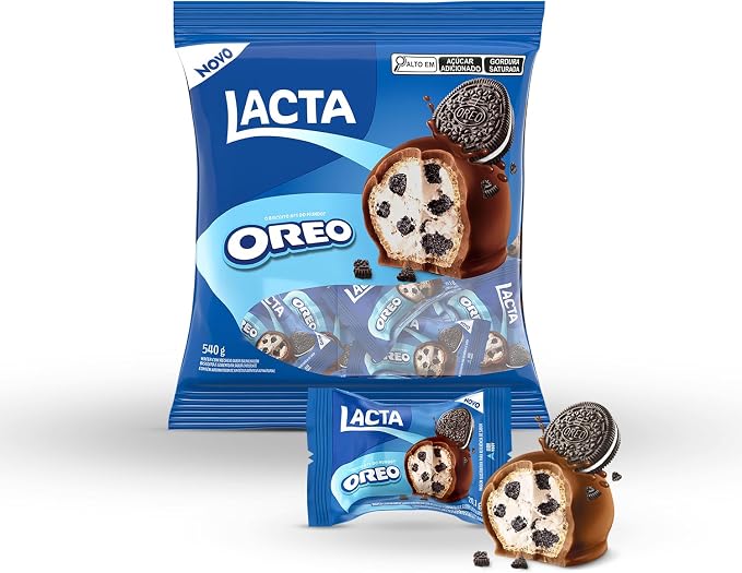 Lacta Oreo – Wafer Recheado Sabor Chocolate Pacote 540g