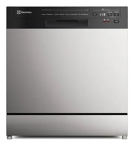 Lava-Louça Electrolux 8 Serviços Inox com Programa Lava & Seca 50 minutos LS08E Display Digital