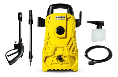 Lavadora de Alta Pressão Kärcher Compacta 1.500 PSI 1400W 300L/h com Aplicador de Detergente e Lança Regulável