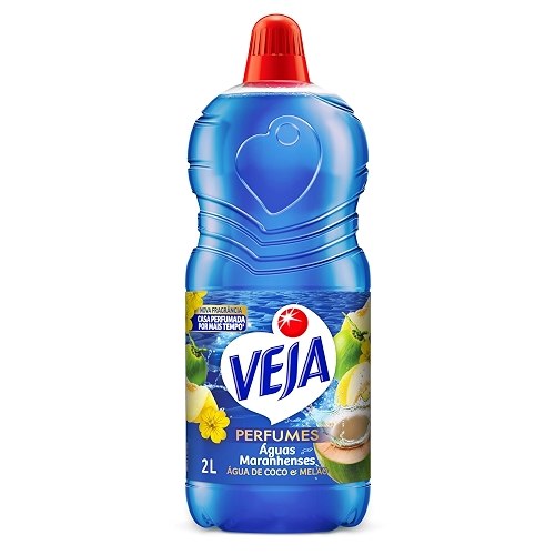 Limpador Perfumado Veja Águas Maranhenses, Água de Coco e Melão, 2L