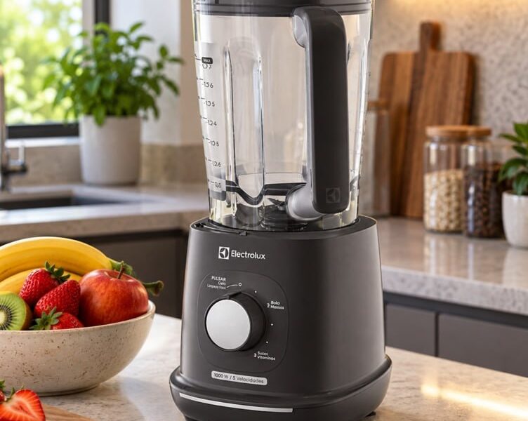 Liquidificador Electrolux 1000W 2,7L Efficient com TriForce 5 Velocidades Cinza EBL1000 220V