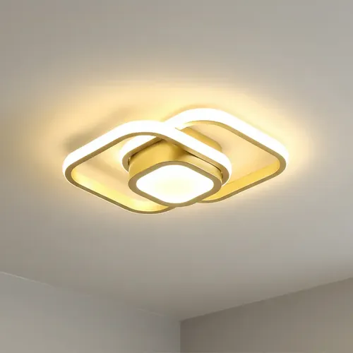 Luminária De Teto Moderna,plafon Sobrepor Lustre Led 3 Em 1