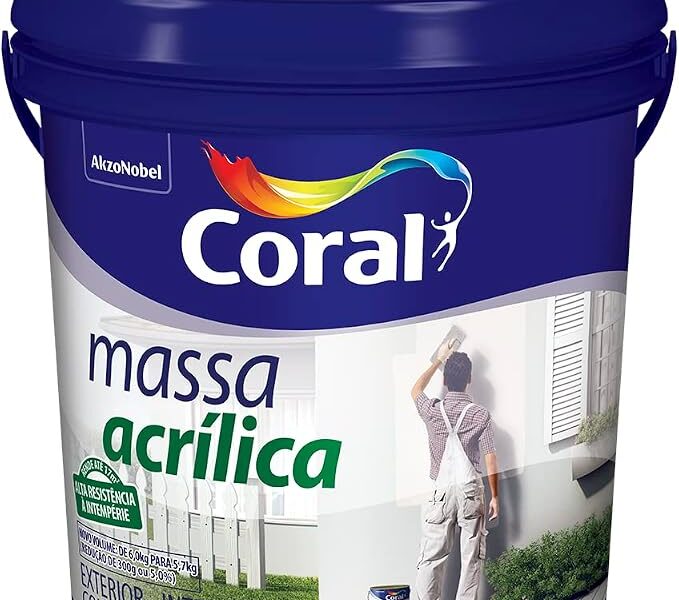 MASSA ACRÍLICA BRANCO 5,7KG – CORAL
