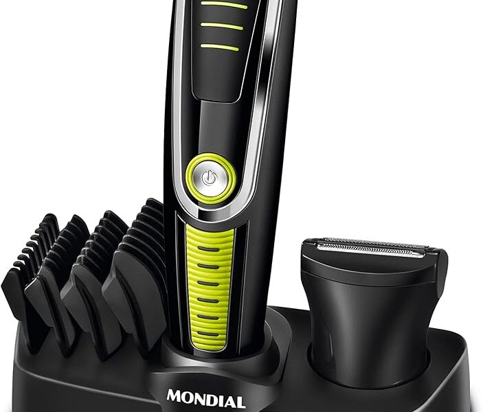 MONDIAL Aparador de Pelos Super Groom 06, Preto/Verde, 6W, Bivolt – BG-04