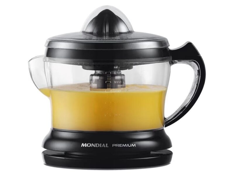 MONDIAL Espremedor Premium, Preto, 30W, 220V – E-02