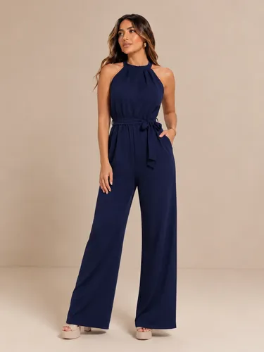 Macacão Longo Sofisticado Básico C Bolso Ajustável Pantalona