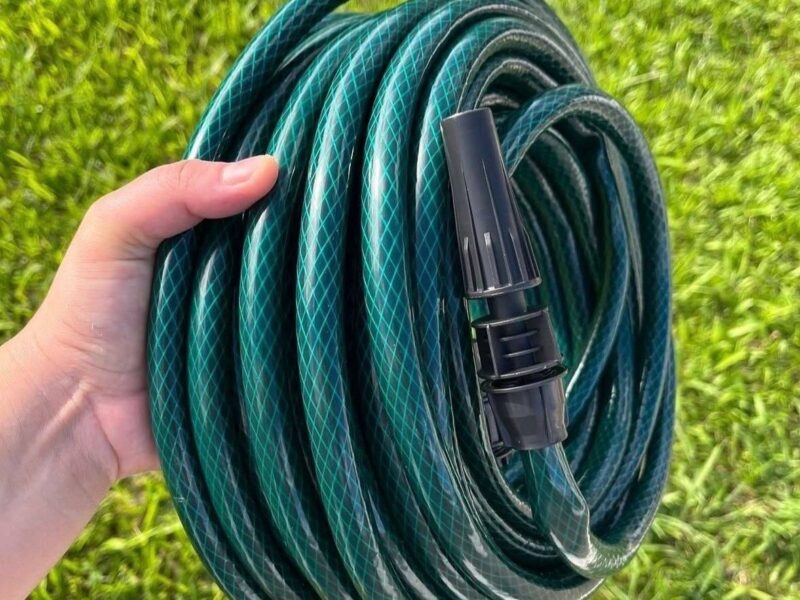 Mangueira Jardim 20m Metros Com Esguicho Trançada Reforçada Flexível 7/16 Anti Dobra Irrigação Quintal Poço Lavagem Durável Marqs Home