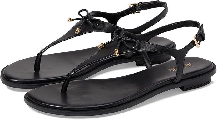 Michael Kors Tanga plana Nori, Preto, 36