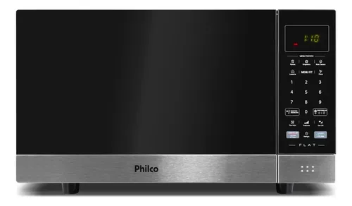Micro-Ondas PMO30F Flat 28L Preto Espelhado Philco 220V