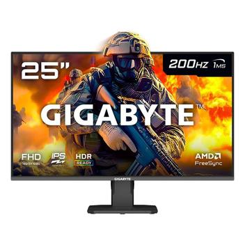 Monitor Gamer Gigabyte 25″, FHD, 200Hz, 1ms, IPS, VRR, FreeSync Premium, HDR 10, Alto-falante Embutido – GS25F2-SA – Monitor Gamer –