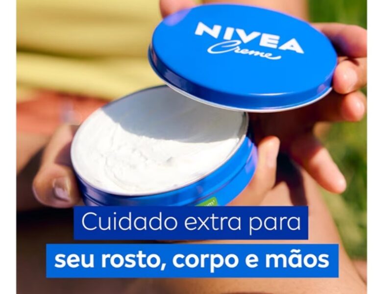 NIVEA Creme Hidratante Lata 29g, Hidratação Profunda 24h, Corporal, Uso Diário, Multibenefícios, Todas as Peles