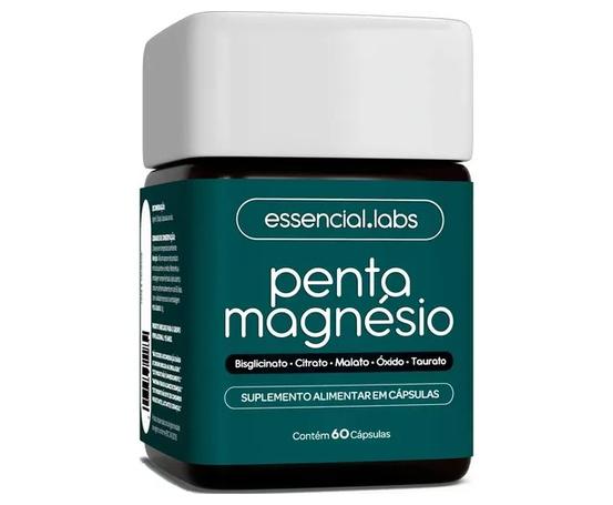 PENTA MAGNÉSIO – Bisglicinato + Dimalato + Citrato + Taurato + Óxido de Magnésio – A Combinação Perfeita com Máxima Pureza e Biodisponibilidade – 60 Cápsulas