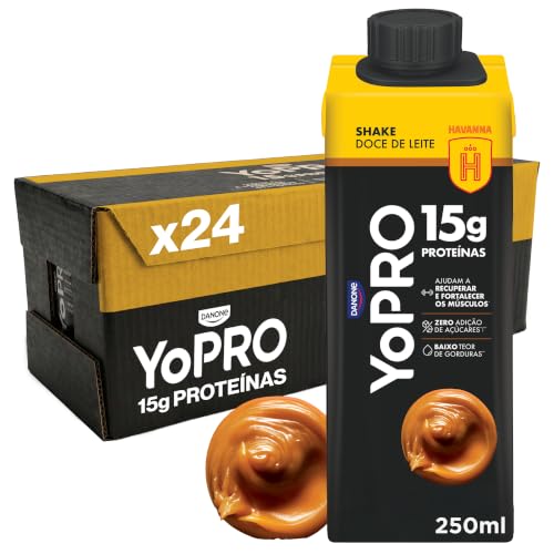 Pack YoPRO Bebida Láctea UHT Doce de Leite Havanna 15g de Proteínas 250ml – 24 unidades
