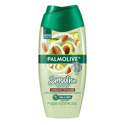 Palmolive Sabonete Líquido Para o Corpo Smoothie Esfoliante Amêndoa, Abacate e Leite 250ml